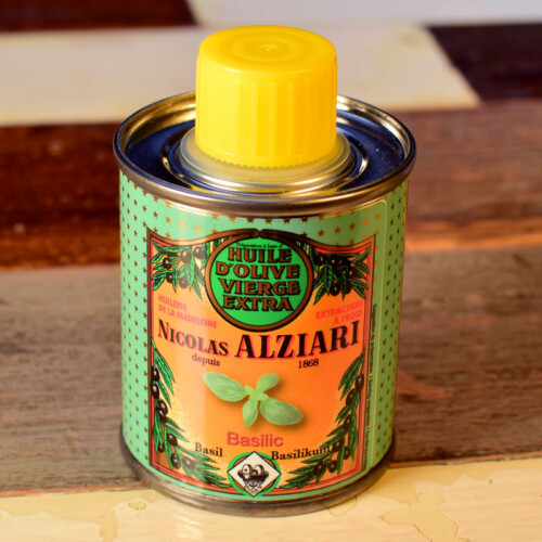 Alziari Olivenöl mit Basilikum